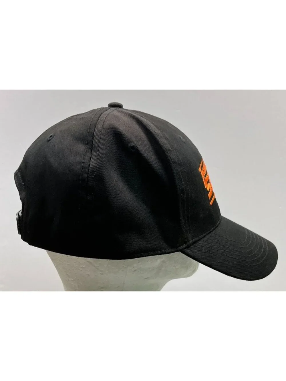 Team Stihl Black Snapback Hat Orange Logo Baseball Cap Construction Tools